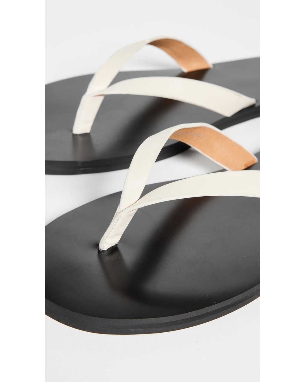 Madewell Black The Gabi Slide Sandals