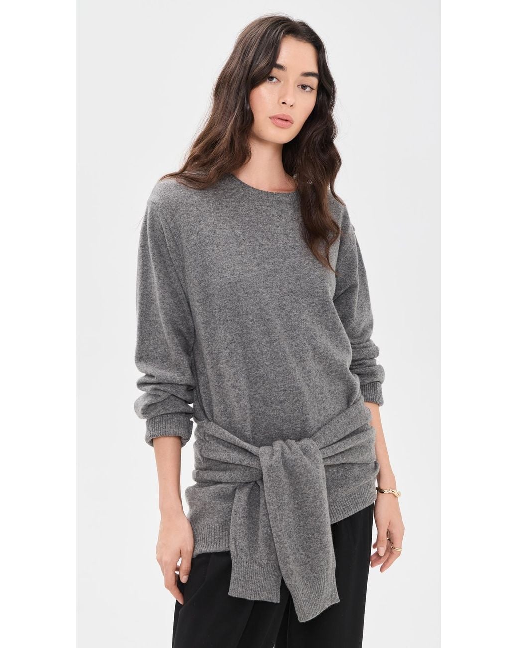 Source Unknown Gray Tio Extra Shawl Sweater