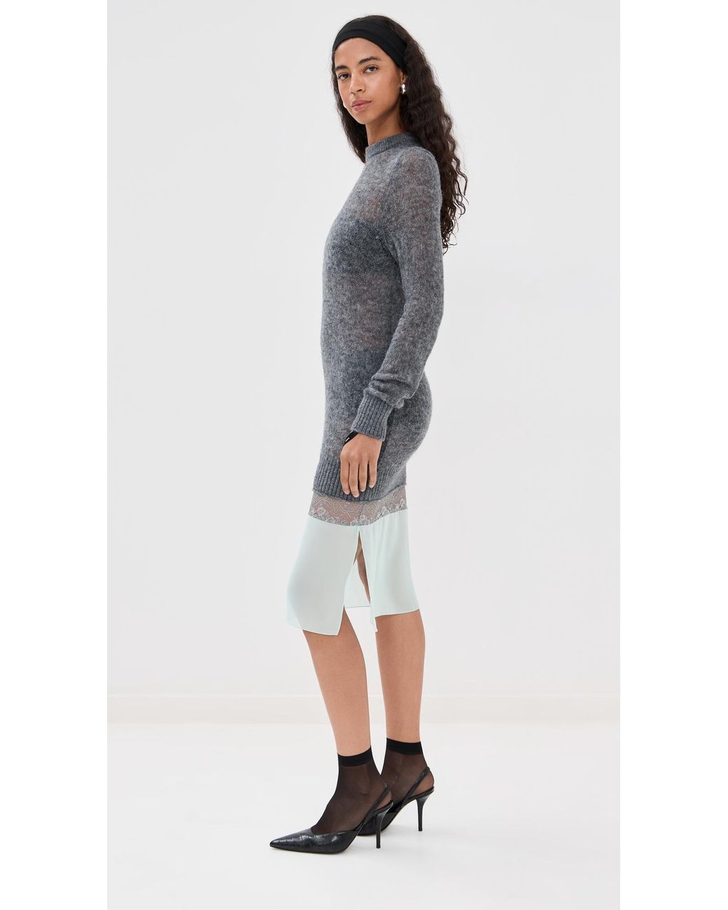 Coperni Black Multi Layer Pullover Dress