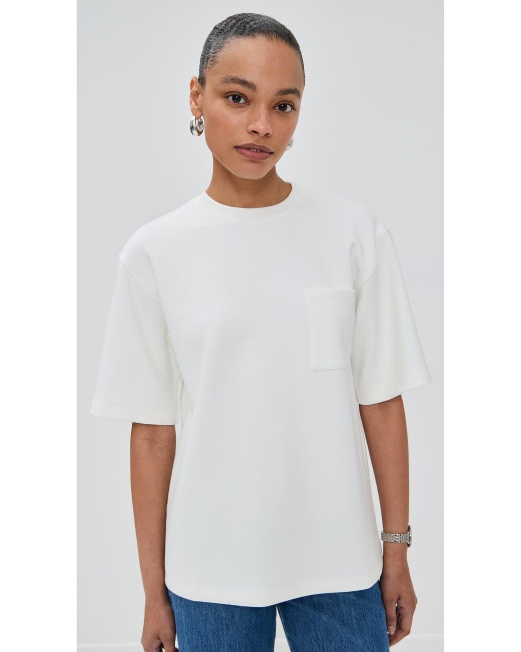 Le Bos White Caroline Tee