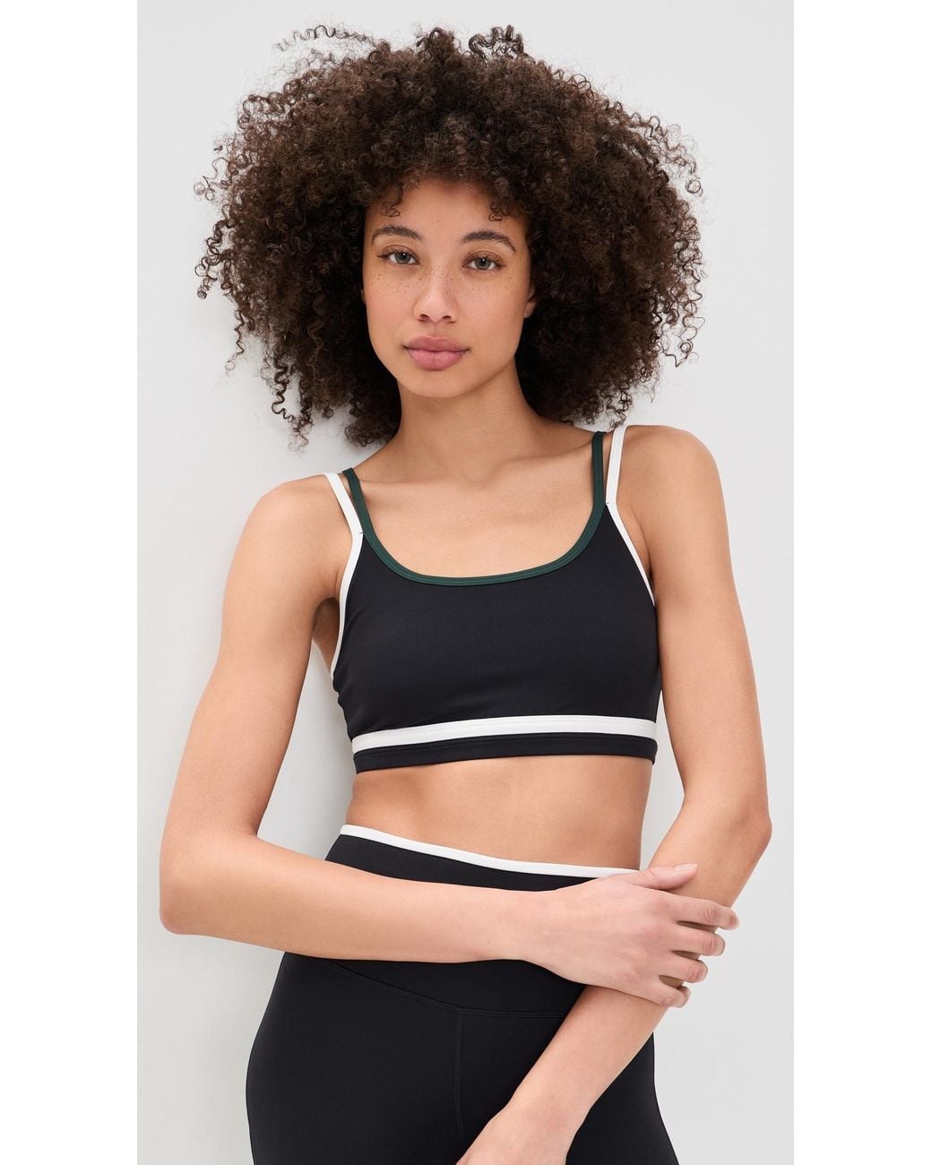 Splits59 Black Eva Rigor Double Strap Bra