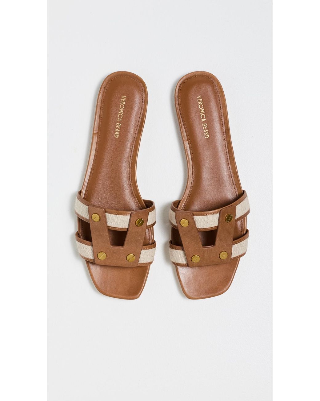 Veronica Beard Multicolor Via Fabric Slides