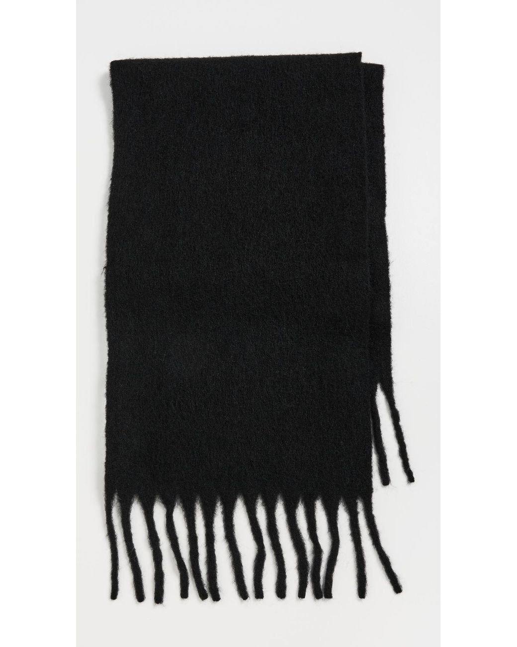 Hat Attack Black Cozy Solid Scarf
