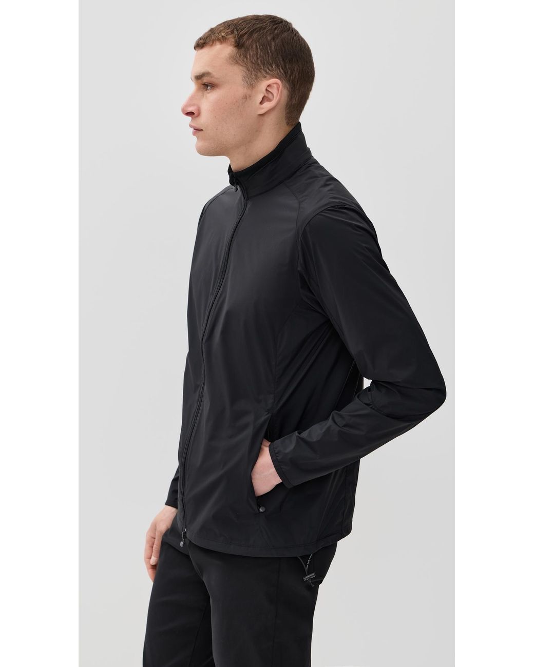 Greyson Black Trailwolf Lightweight Shell Jacket for men