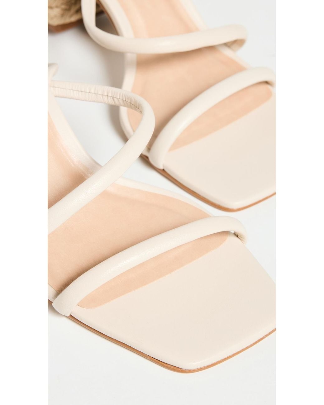 INTENTIONALLY ______ White Limo Sandal Heels