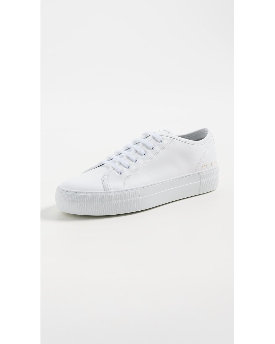 Common Projects White Tournament Super Classic Sneakers