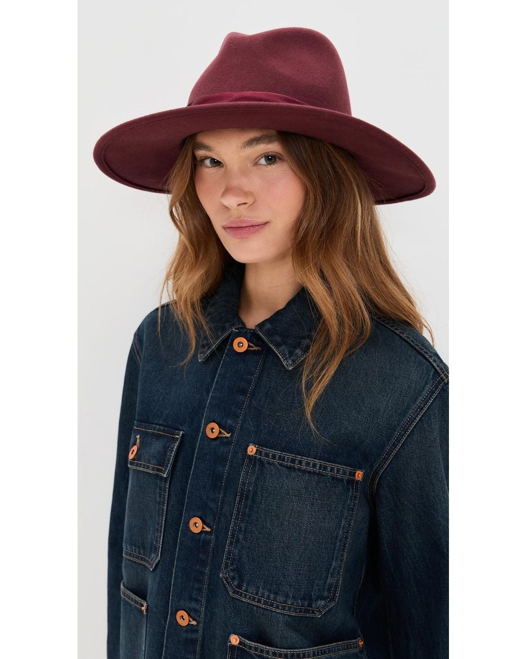 Rag & Bone Red Clara Fedora