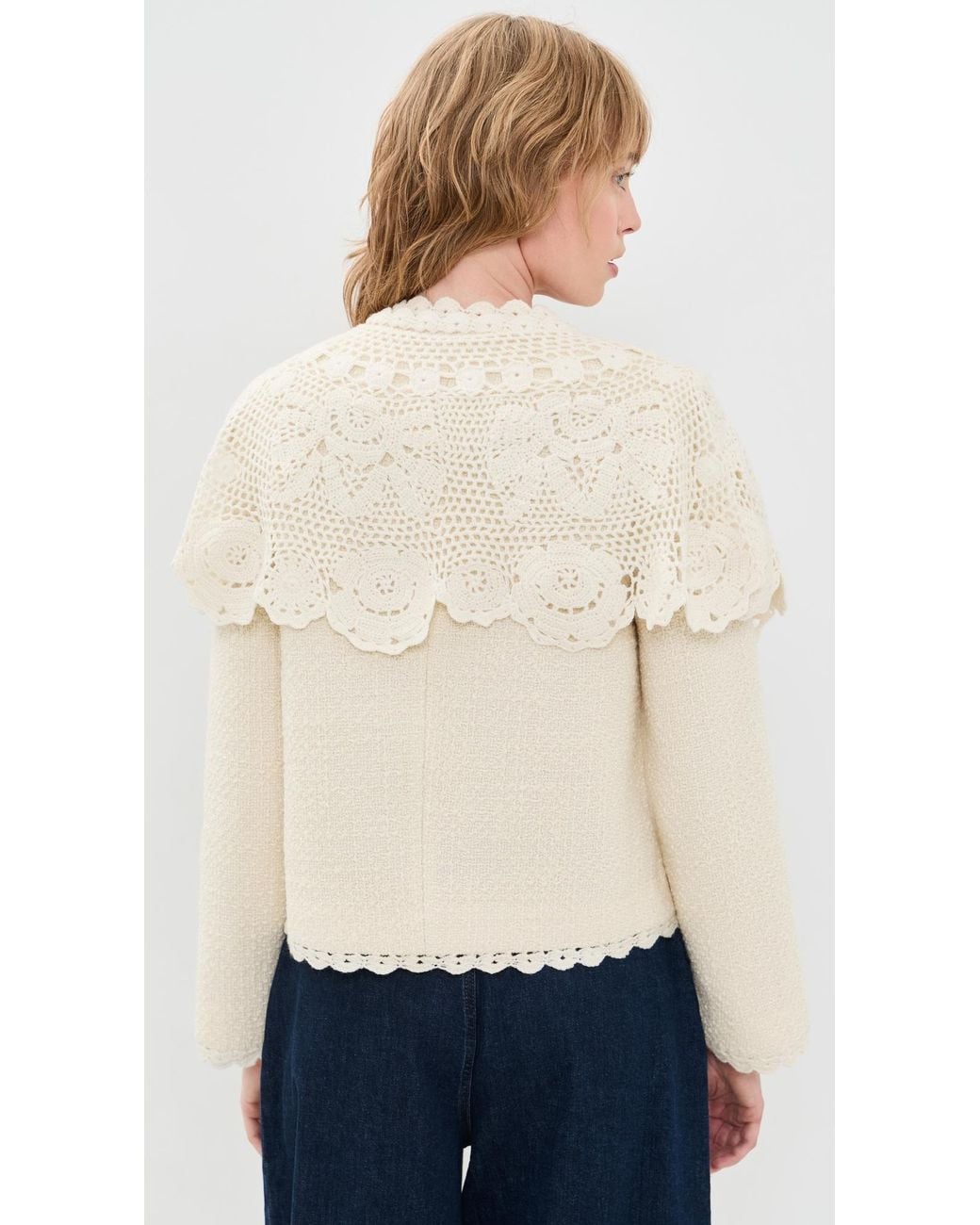 Sea Natural Wright Knit Cape Jacket