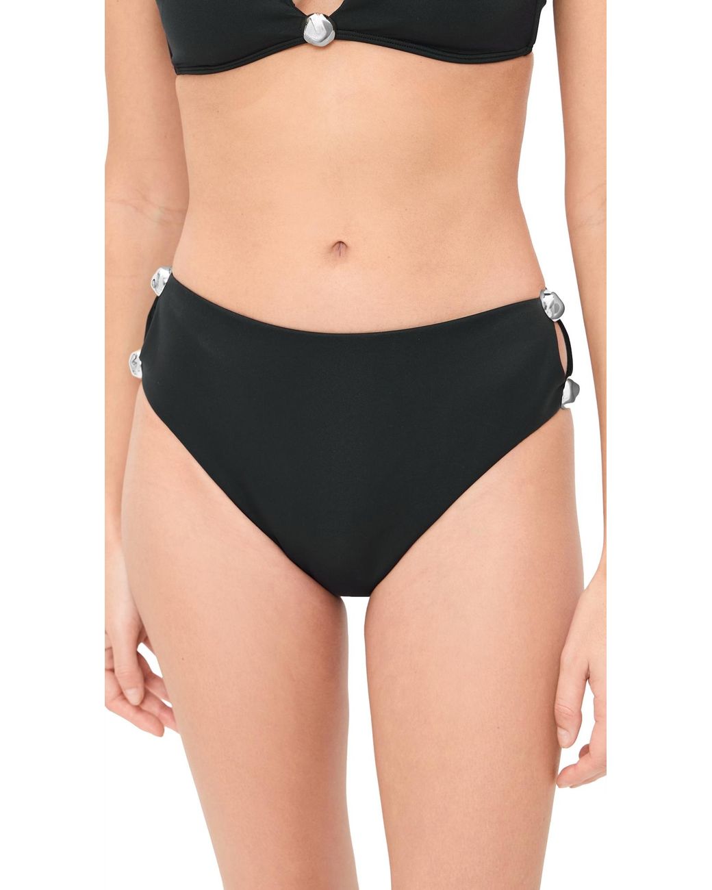 Jonathan Simkhai Black Tyas Bikini Bottoms
