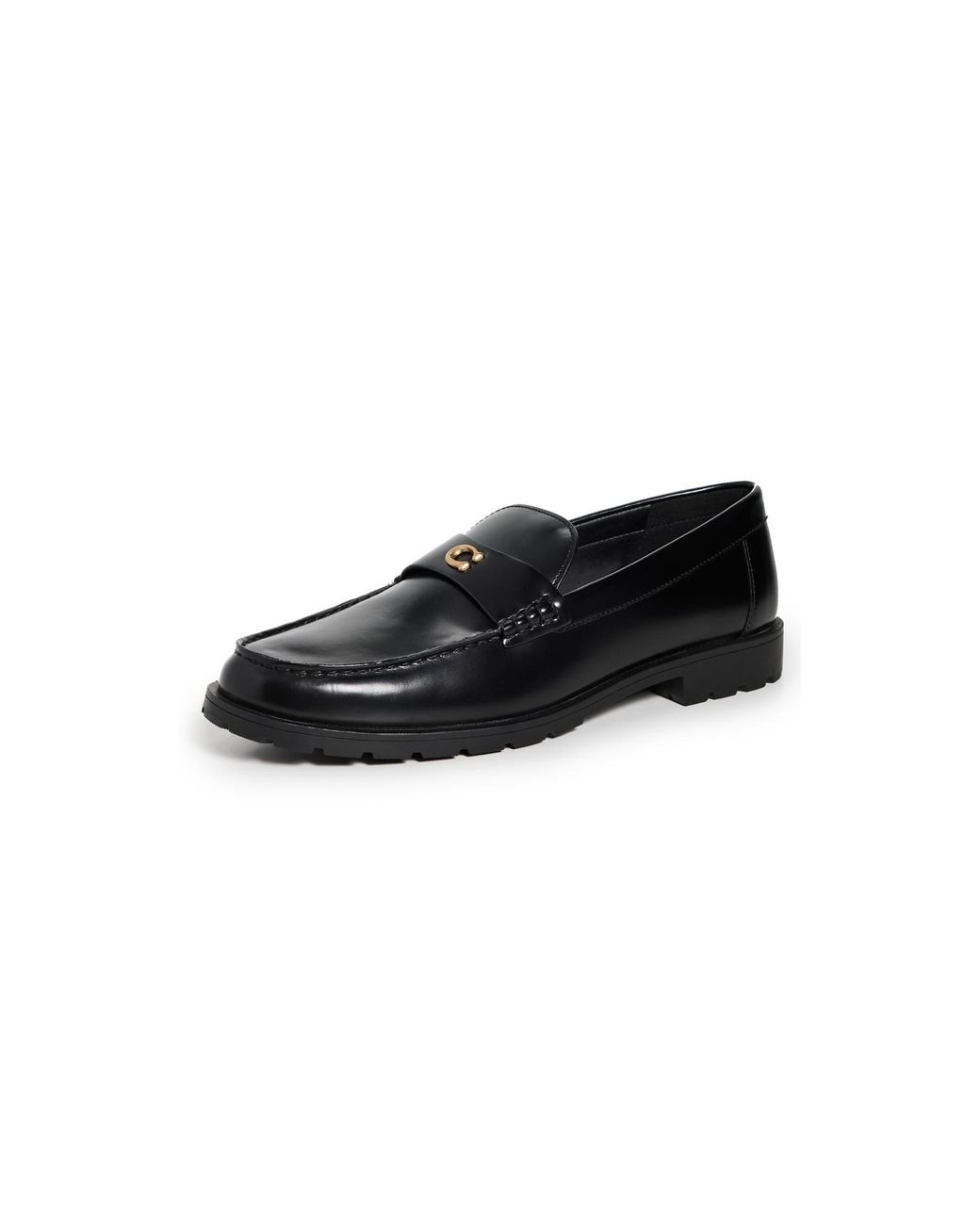 ローファー・オックスフォード Coach FW25 Black leather Jocelyn loafers (CW980 BLACK) COACH® Outlet | Jocelyn Loafer