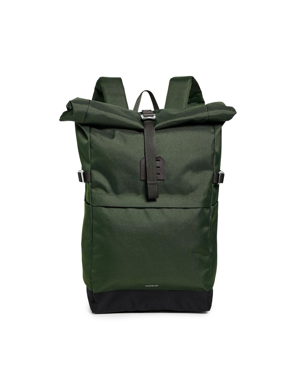 Sandqvist Green Icon Medium Rolltop Backpack for men