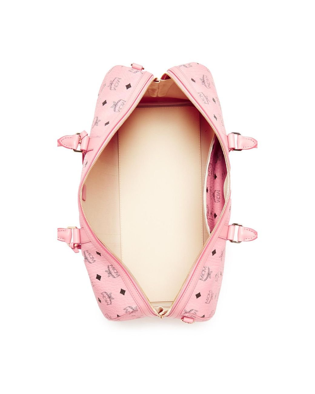 Mcm duffle top bag pink