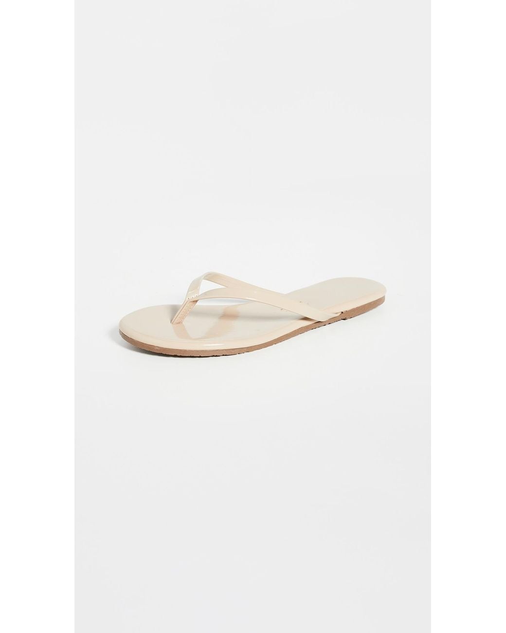TKEES White Foundations Gloss Flip Flops