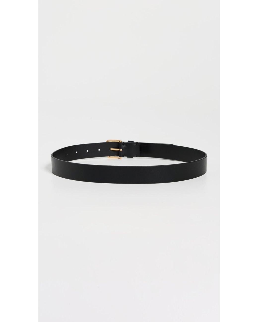 Vince Black Flat Belt