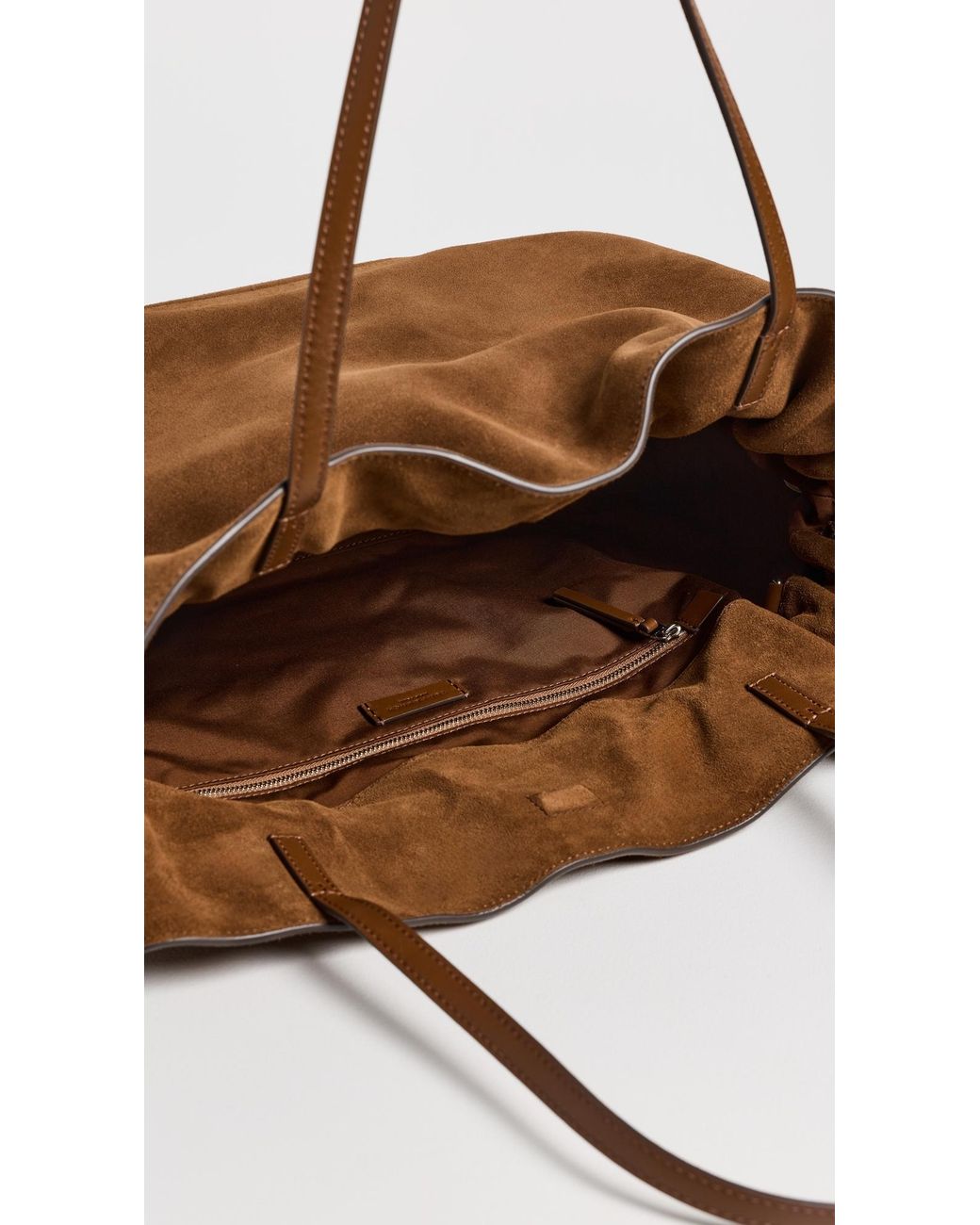 Tory Burch Brown Ella Suede Drawstring Tote