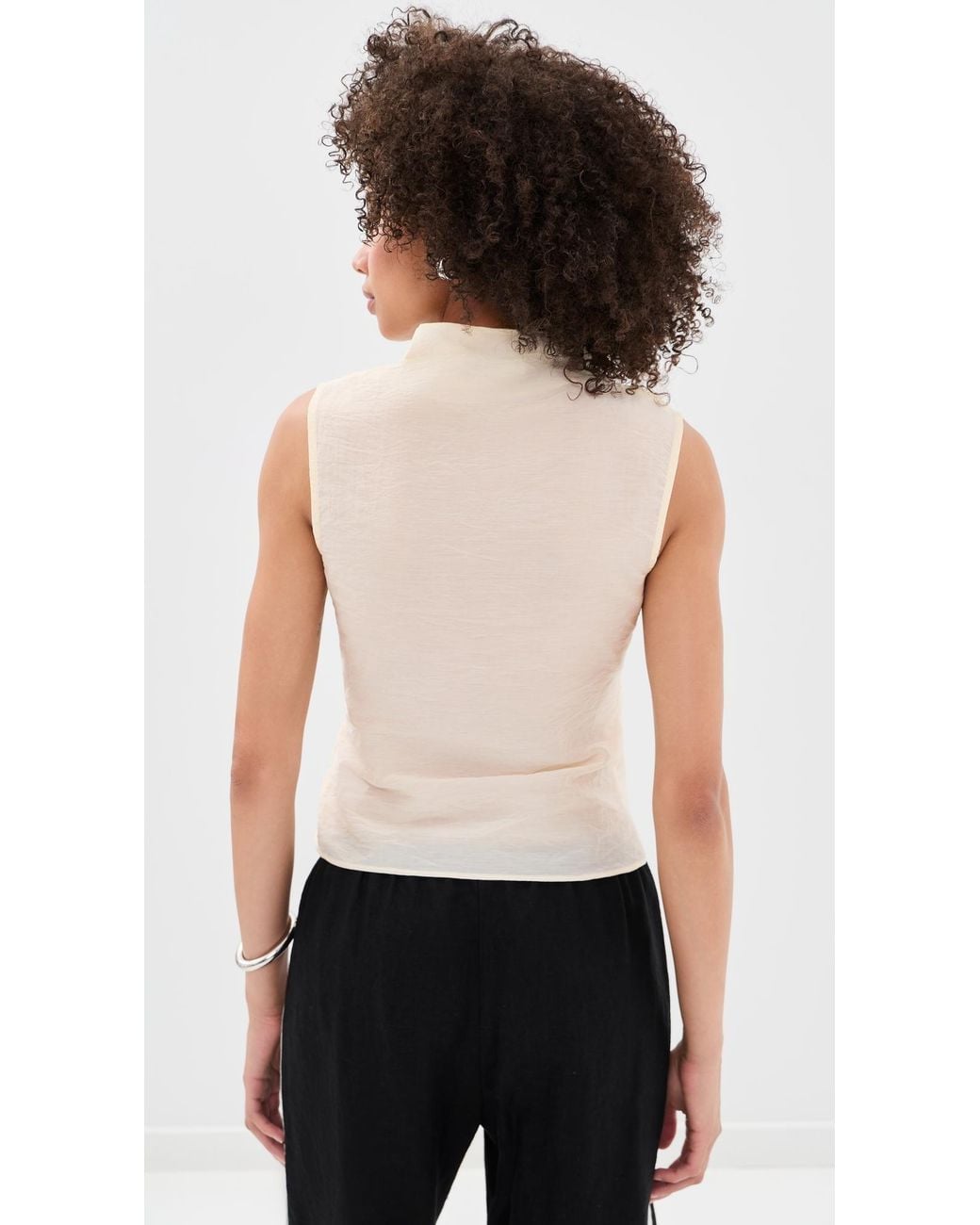 ALIGNE Black Dana Sheer Top
