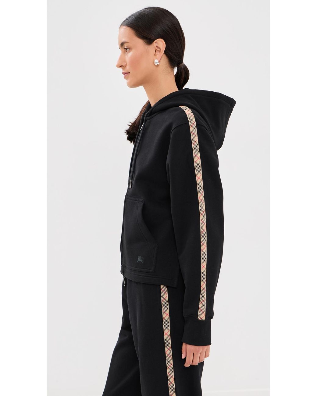 Burberry Black Harper Zip Up Jacket