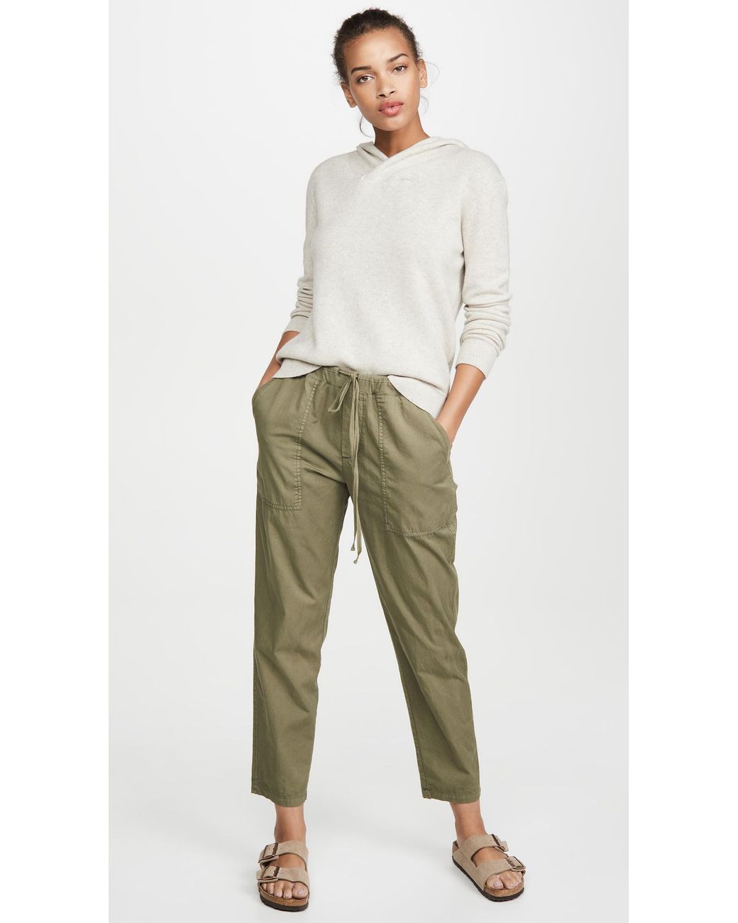 Velvet Cotton Misty Pants in Forest 