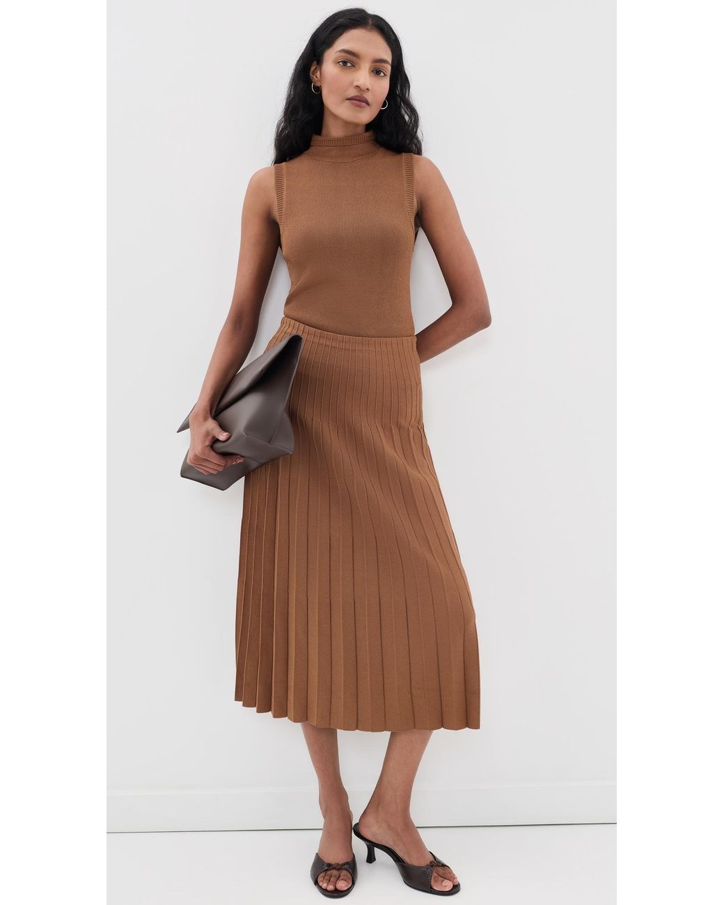 Staud Brown Montclair Top