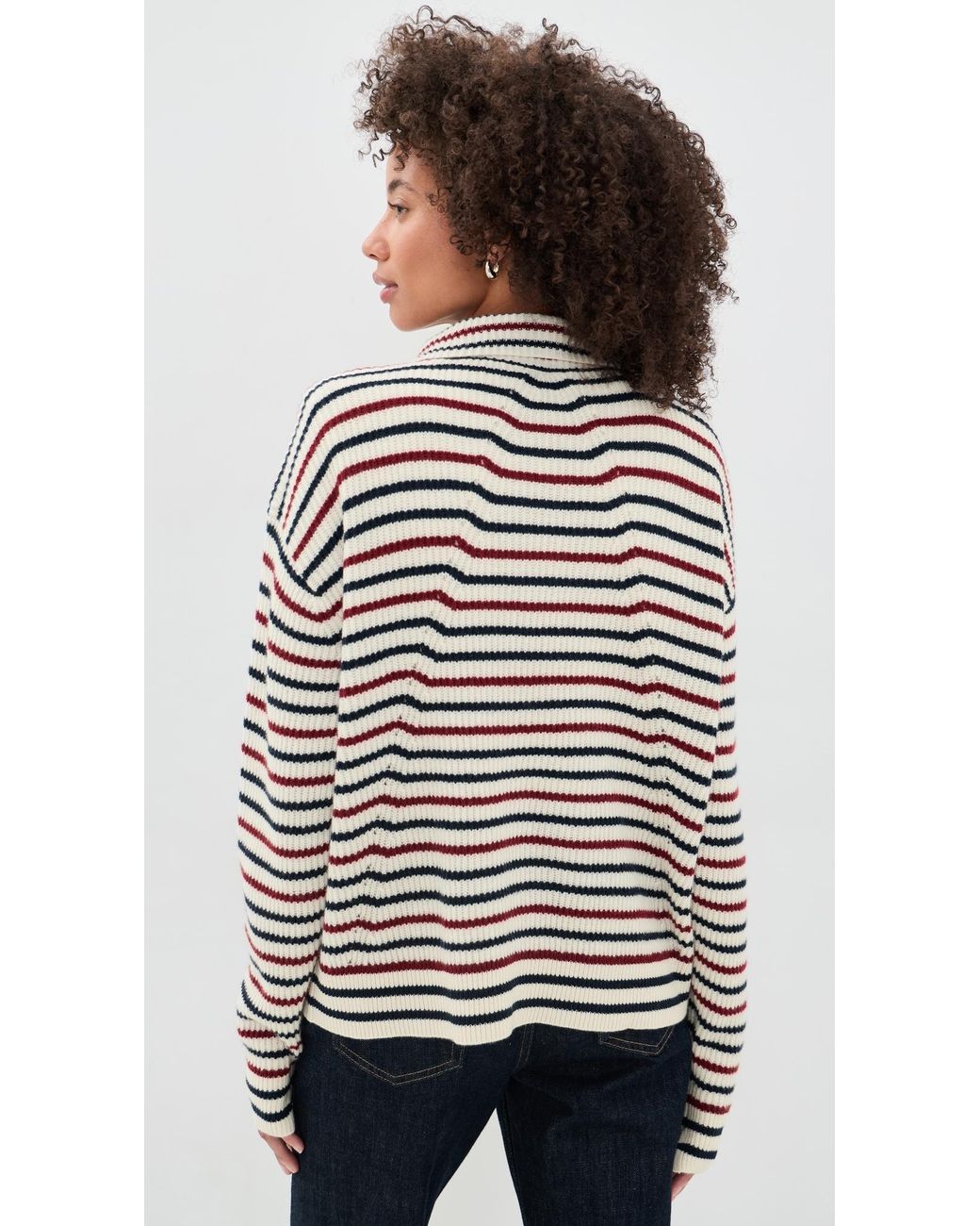 Rag & Bone Black Georgie Half Zip Sweater