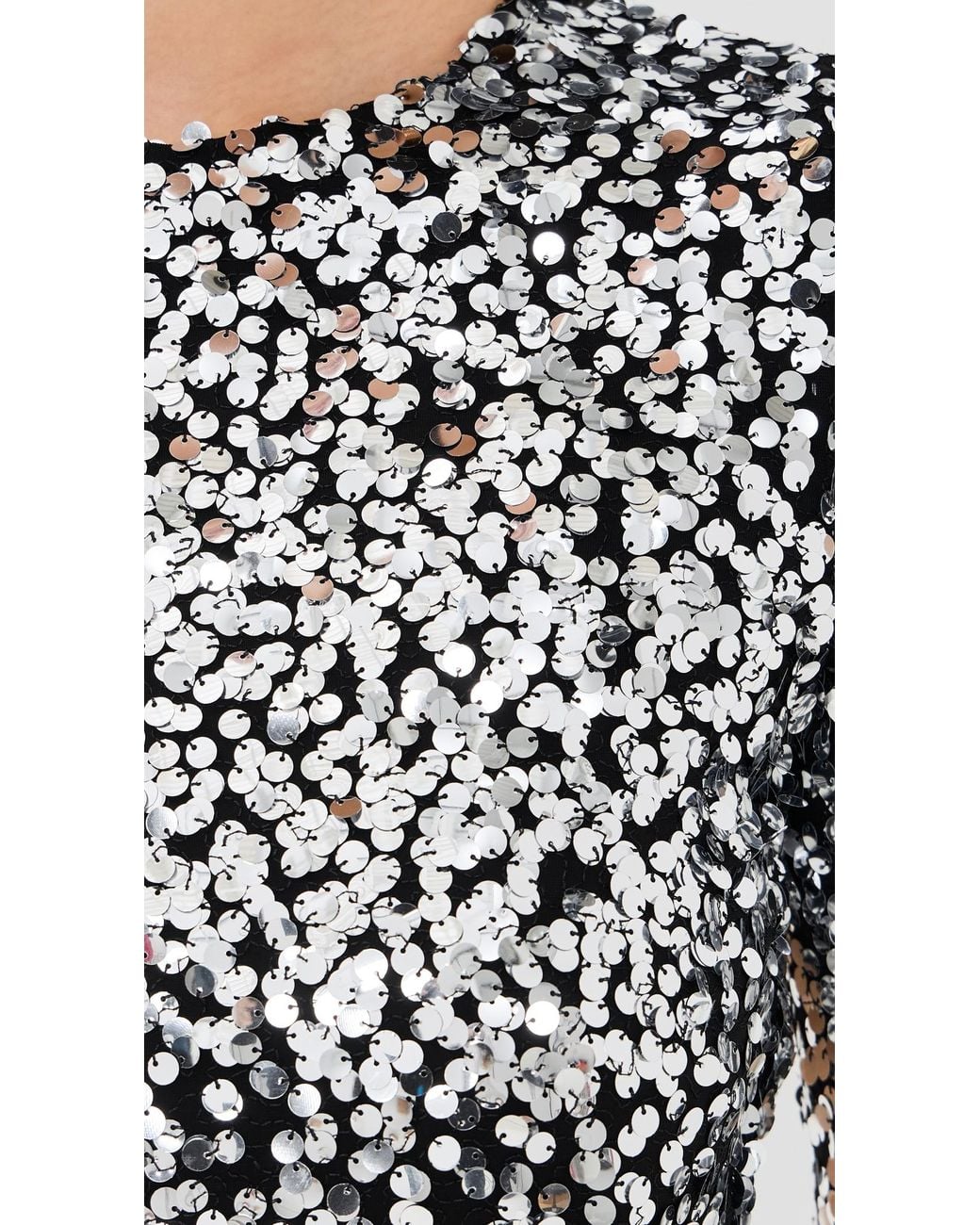 Rabanne Sequin Robe Dress in Black | Lyst
