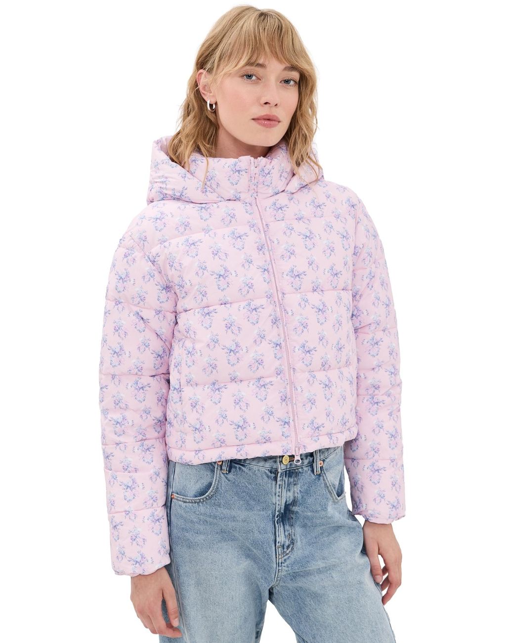LoveShackFancy Purple Moore Jacket