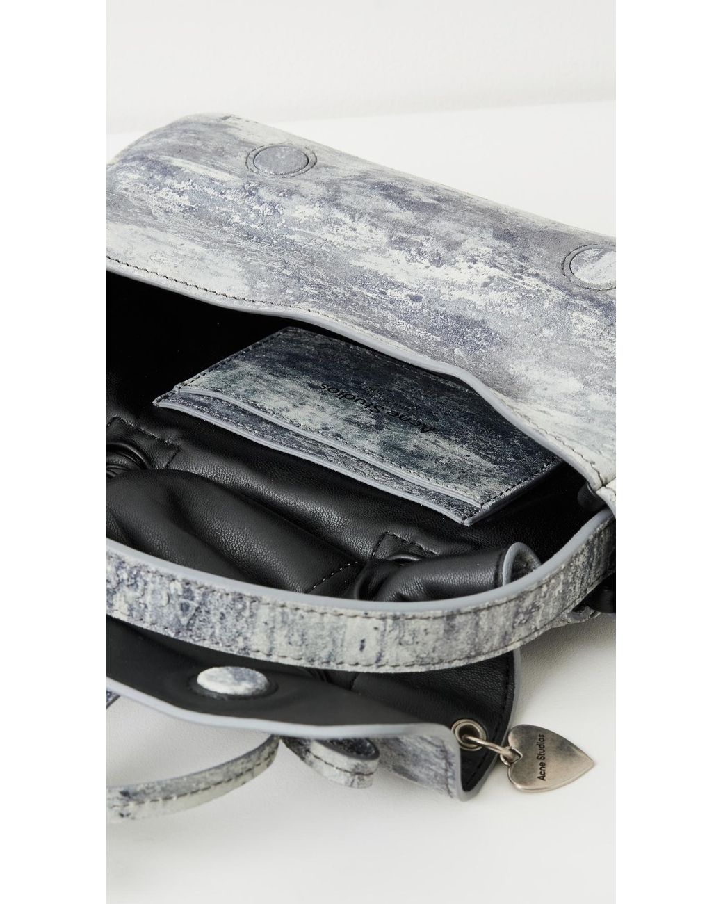 Acne Studios Multipocket Micro Crossbody Dirty Snow Bag in Gray | Lyst