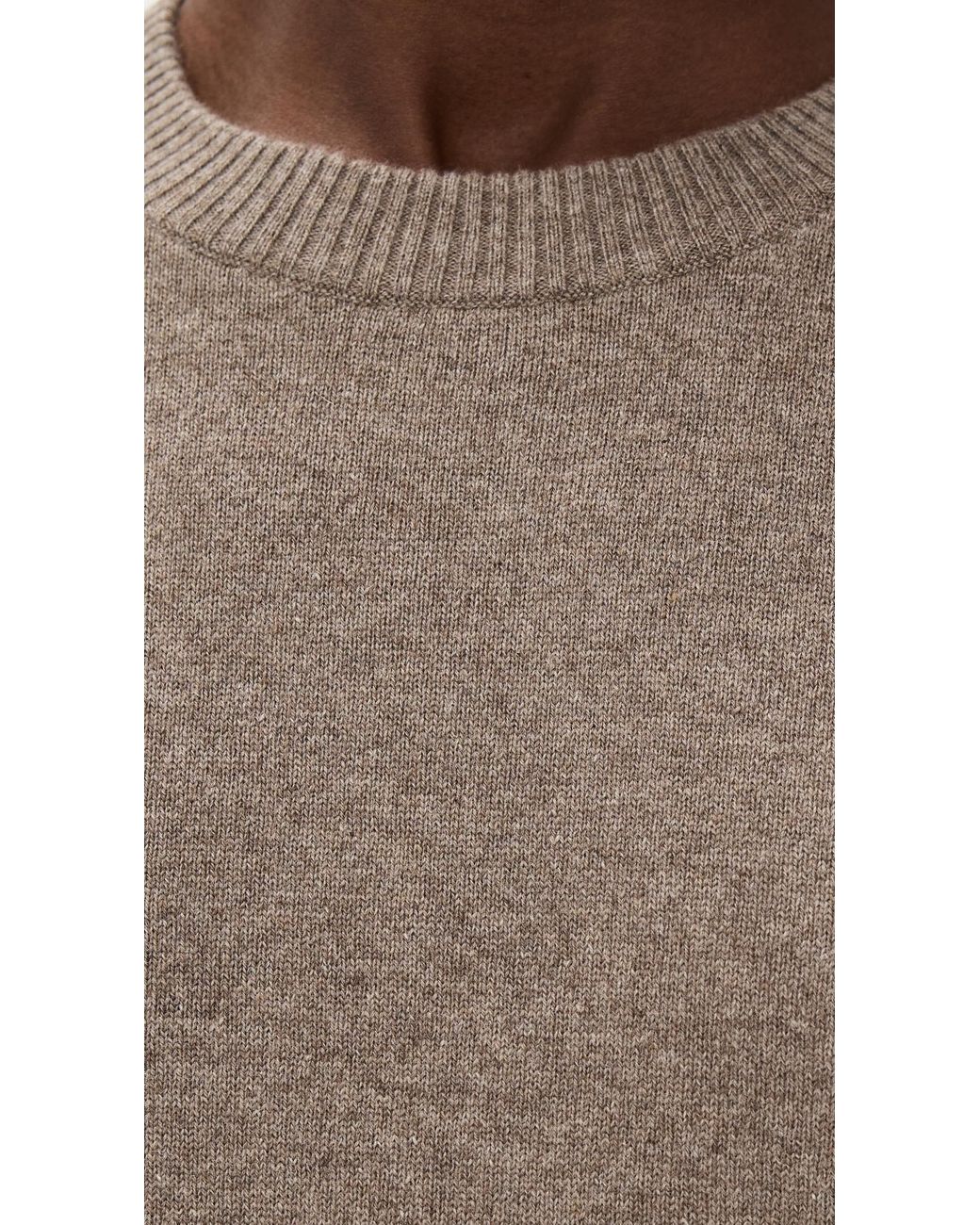 Theory Brown Hilles Crew Neck Sweater for men