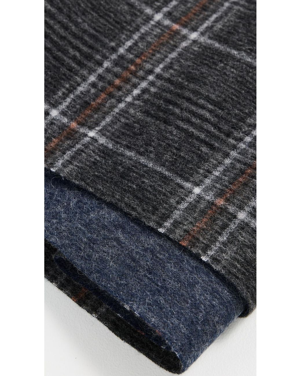 Barbour Black Marsden Reversible Scarf for men