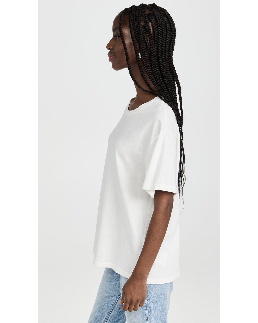 SLVRLAKE Denim White Oversize Tee