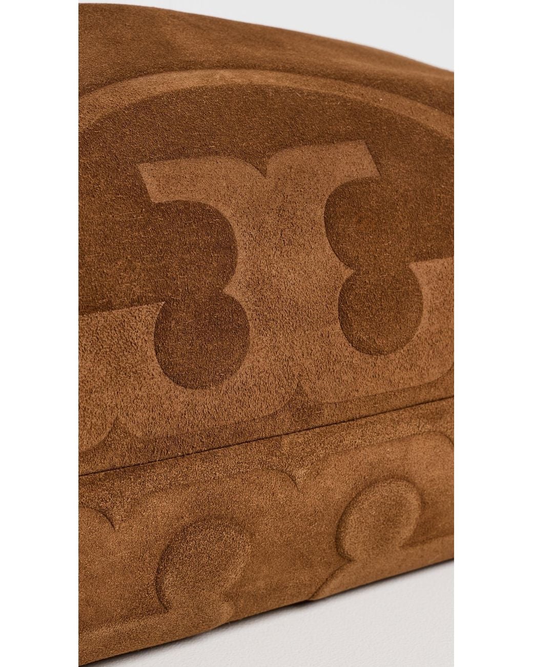 Tory Burch Brown Ella Suede Drawstring Tote