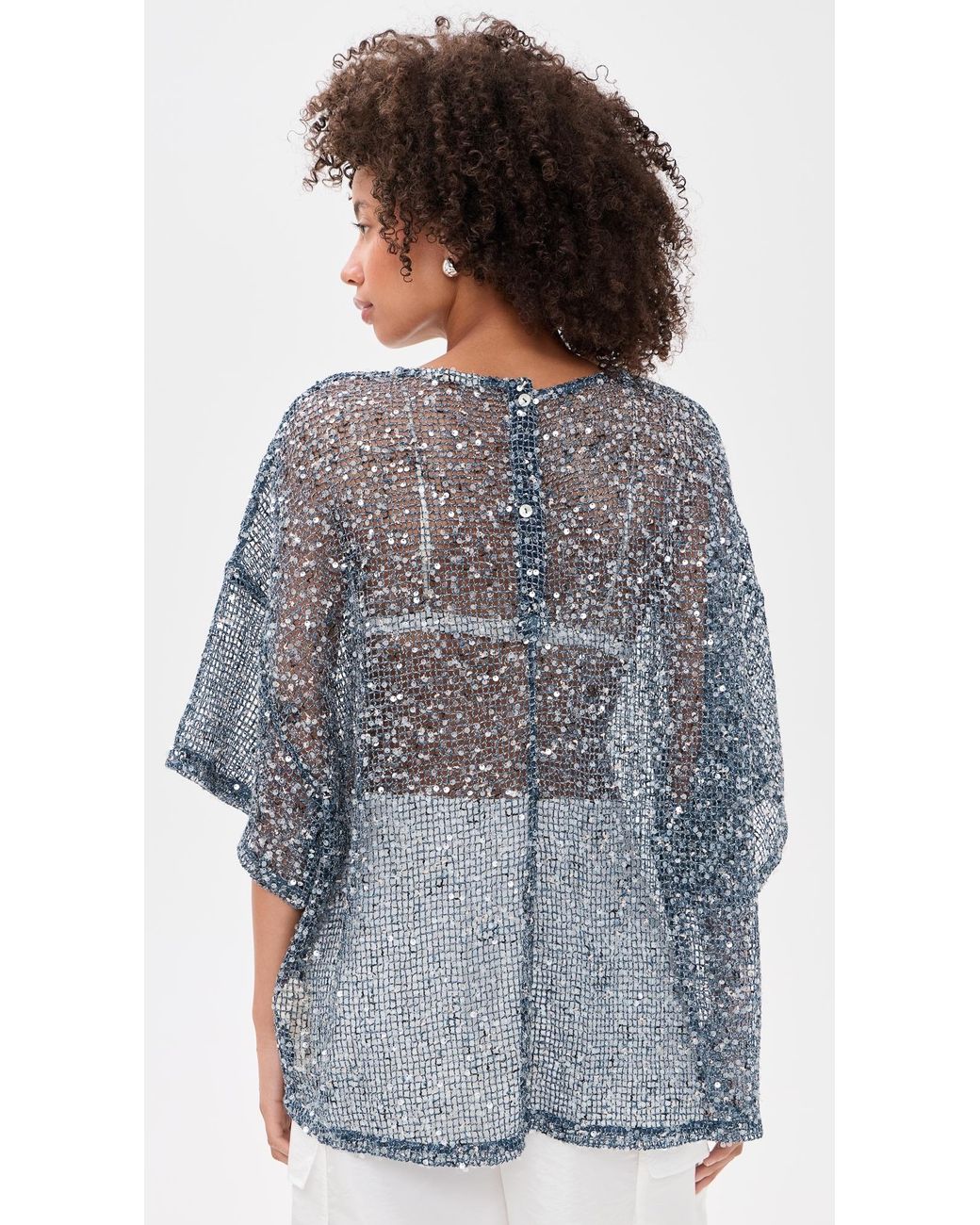 Vrg Grl Black Arden Sequin Top