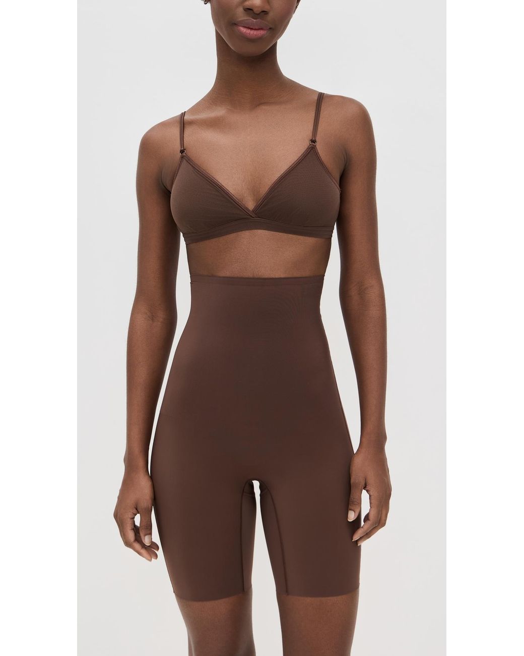 Commando Brown Zone Smoothing High Waisted Shorts