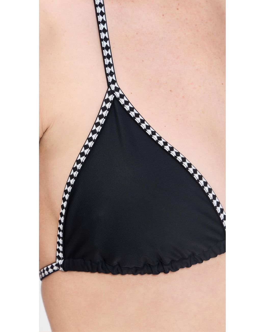 Lemlem Black Lena Triangle Bikini Top