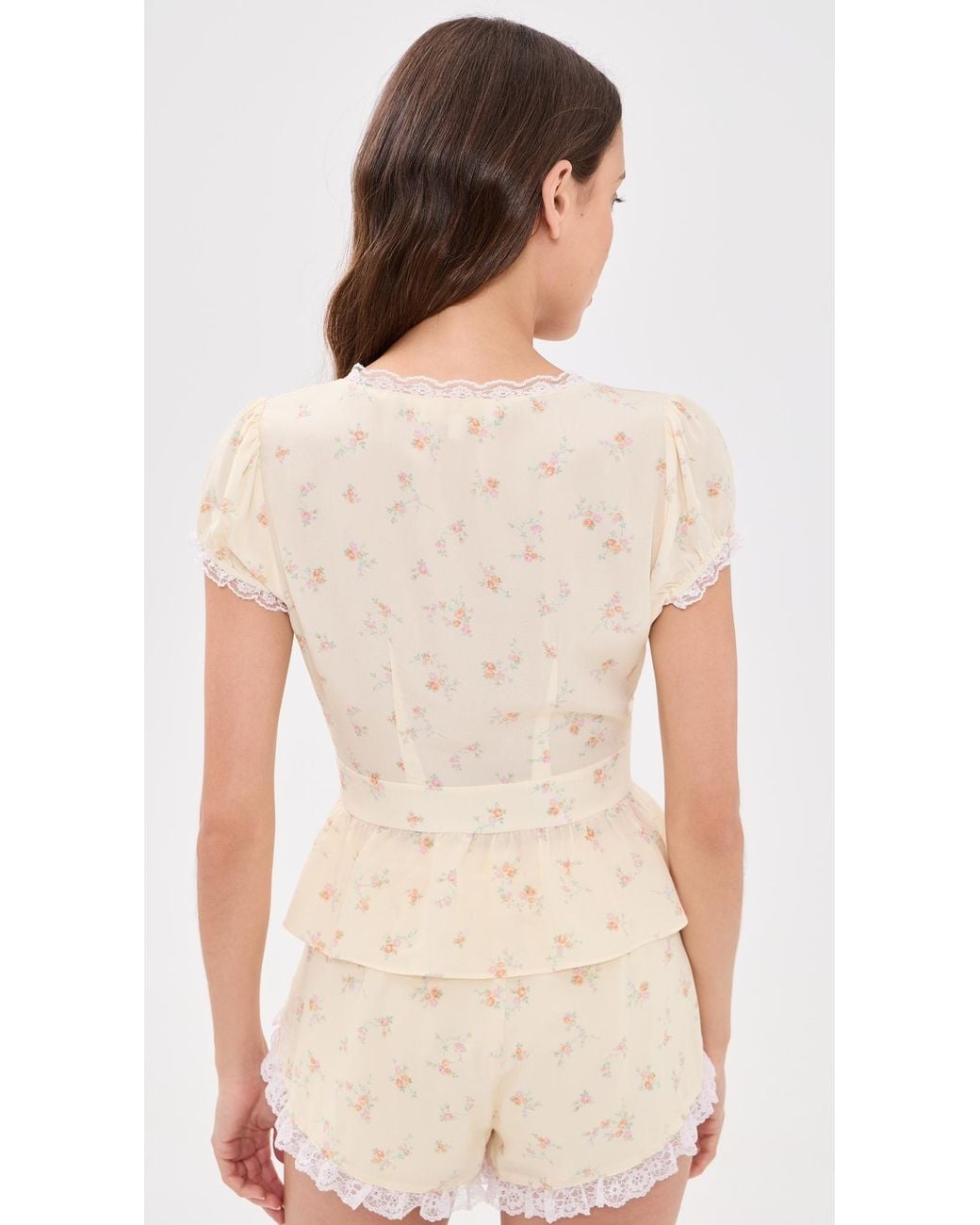 LoveShackFancy Multicolor Bondy Top