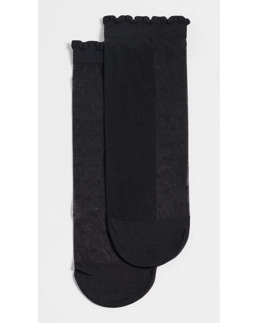Stems Black Poppy Dot Socks