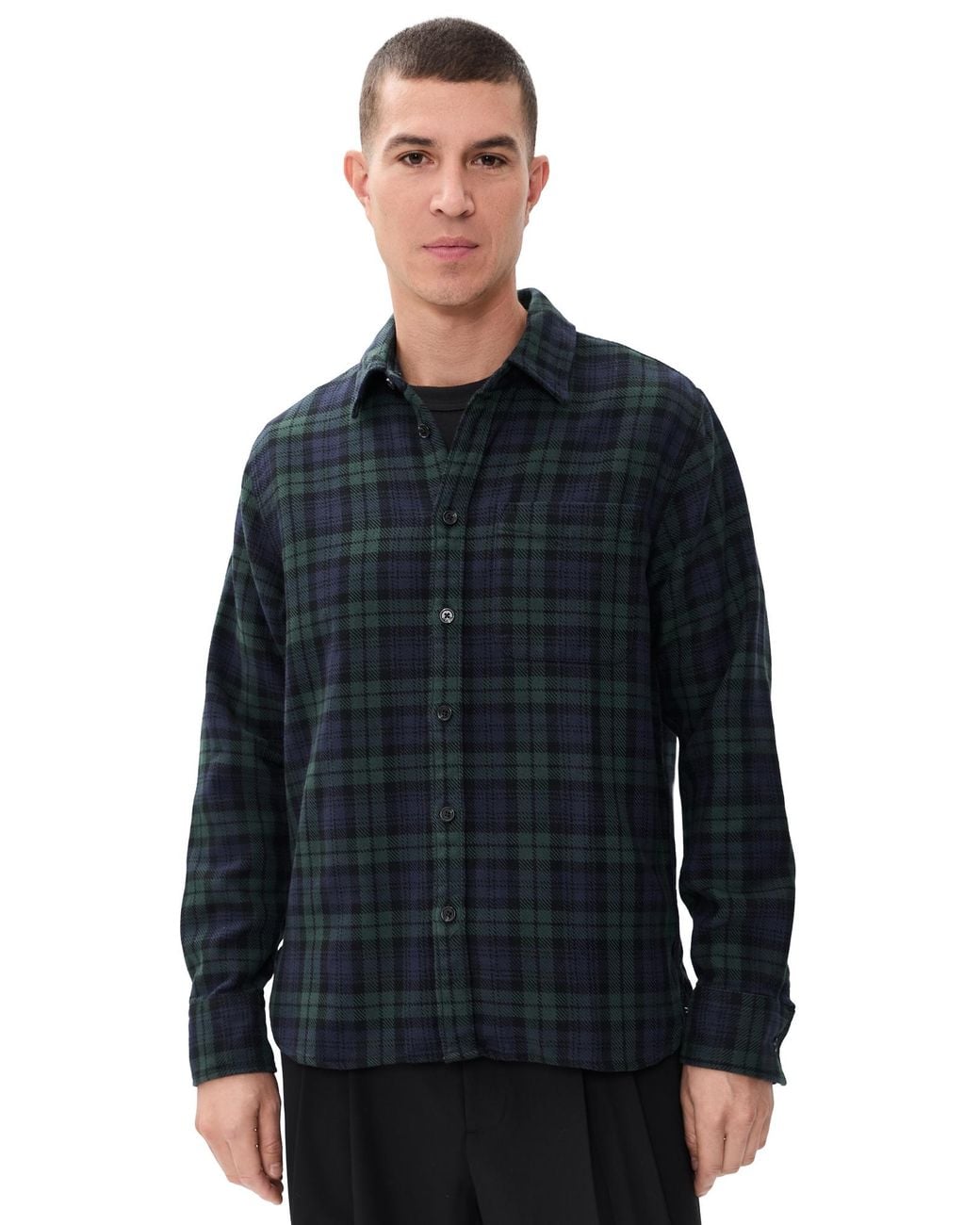 Rag & Bone Blue Cpo Flannel Shacket for men