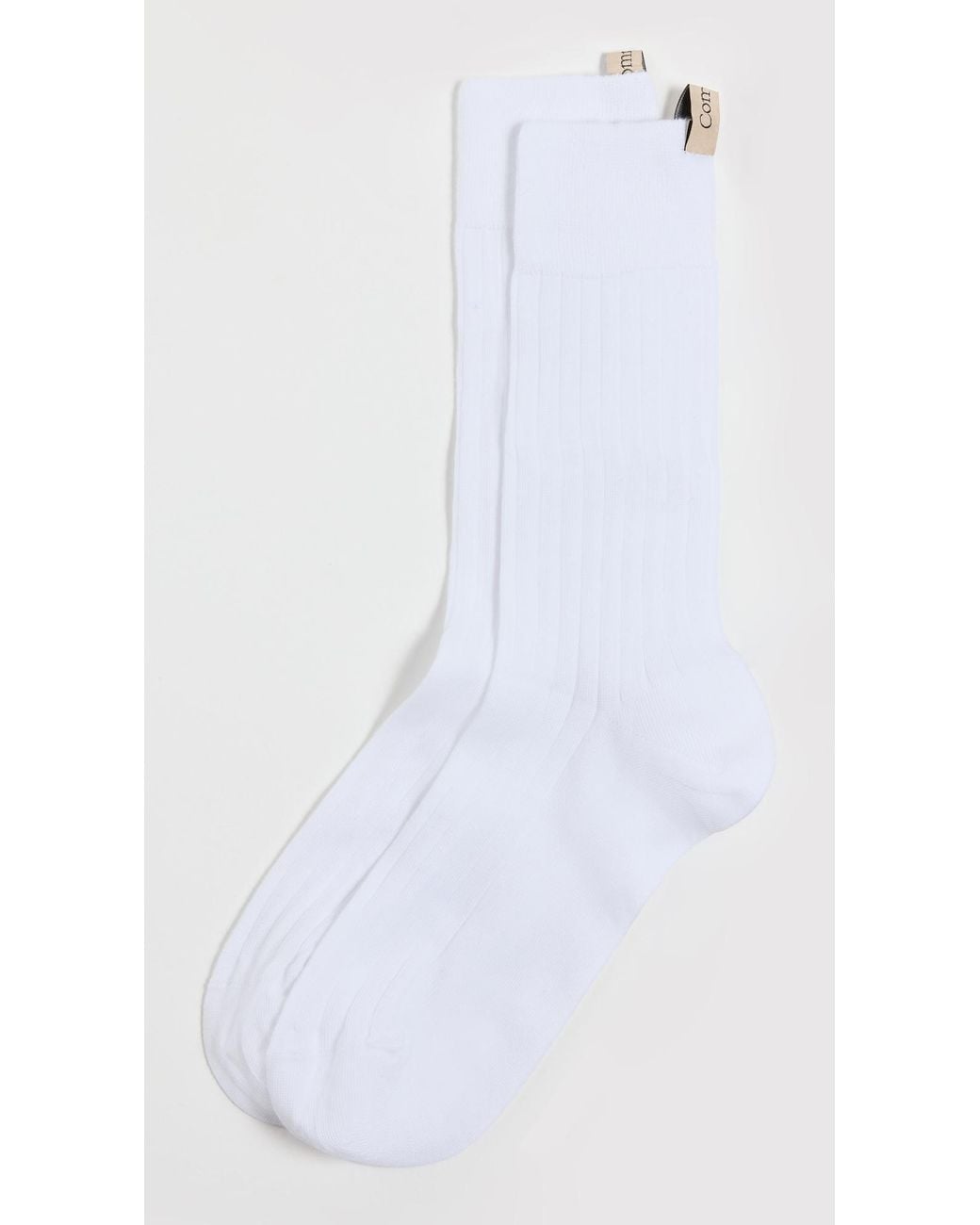 Comme Si White The Yves Socks