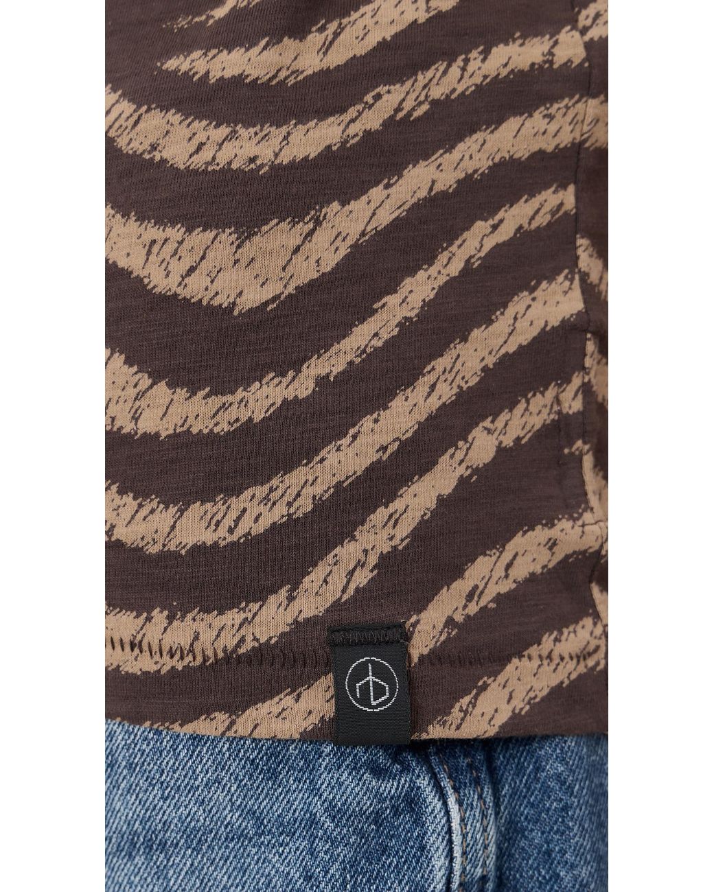 Rag & Bone Black All Over Print Tee