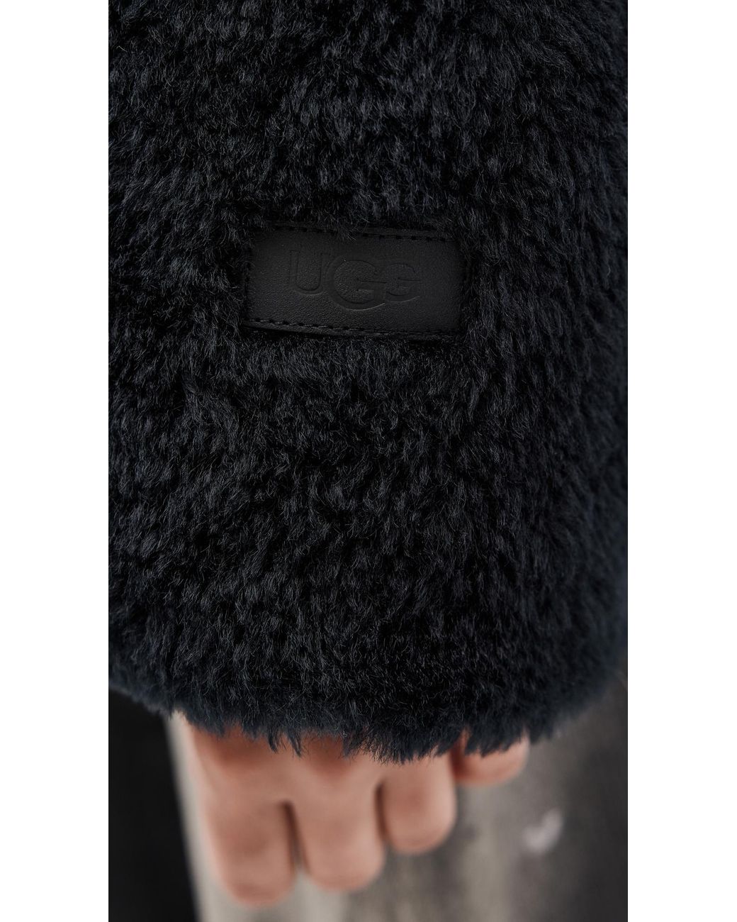Ugg Black Emmalyn Fluff Puffer Jacket