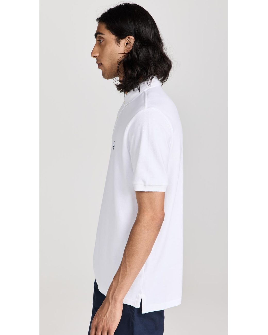 Polo Ralph Lauren Classic Fit Iconic Mesh Polo in White for Men | Lyst