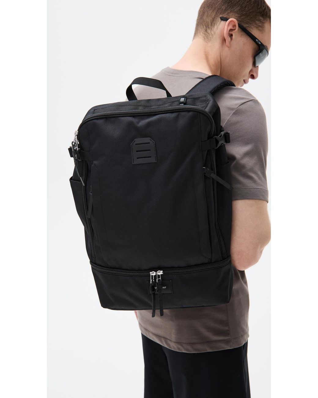 Sandqvist Black Icon Alde Backpack for men