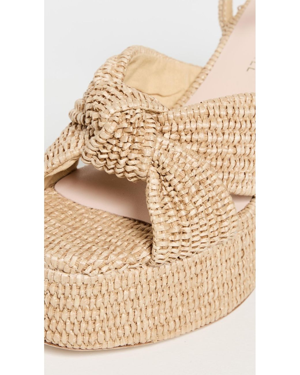 Loeffler Randall Natural Chunky Platform Sandals