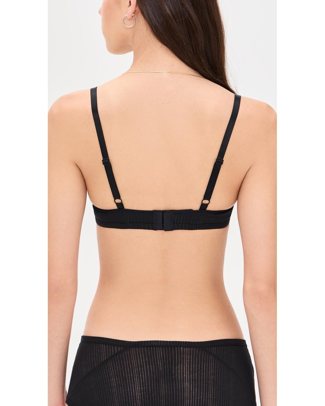 NEGATIVE Black Whipped Non-Wire Bra