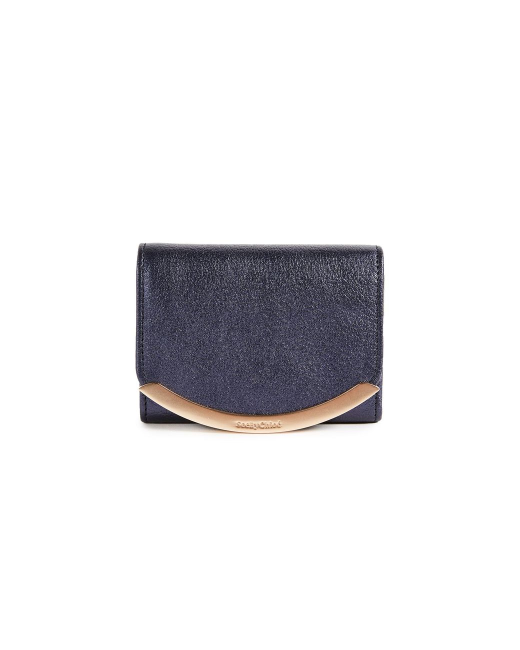 See By Chloé Leather Lizzie Mini Wallet in Ultramarine (Blue) | Lyst