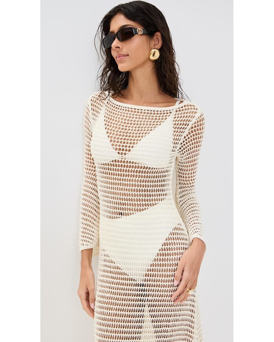 Staud Natural Lorena Coverup Dress