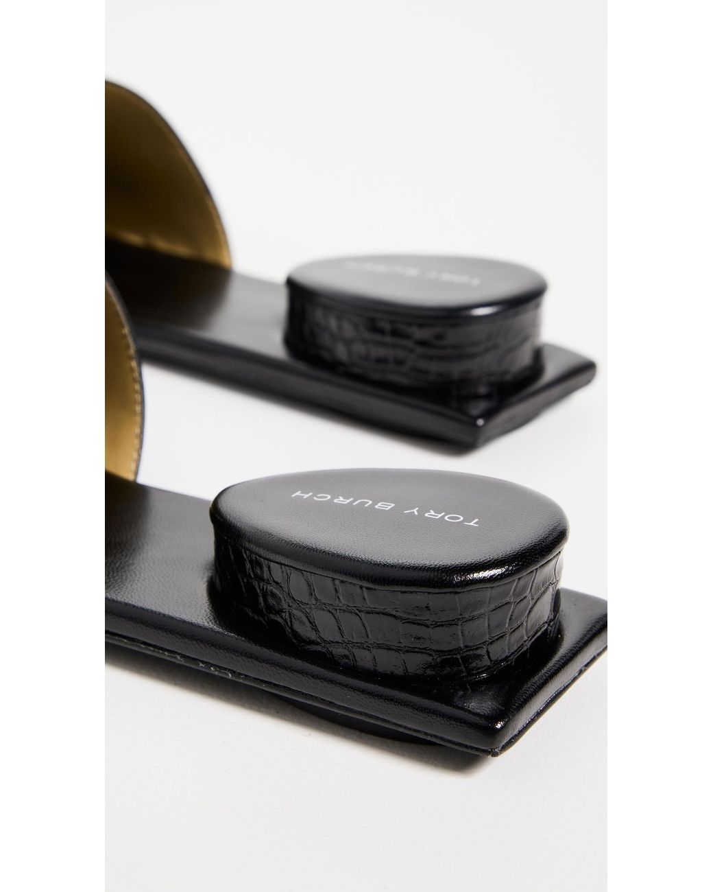Tory Burch Black Pierced Mules