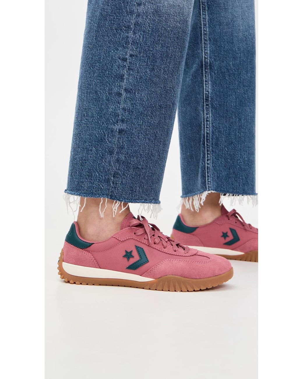 Converse Run Star Trainer Sneakers in Pink | Lyst