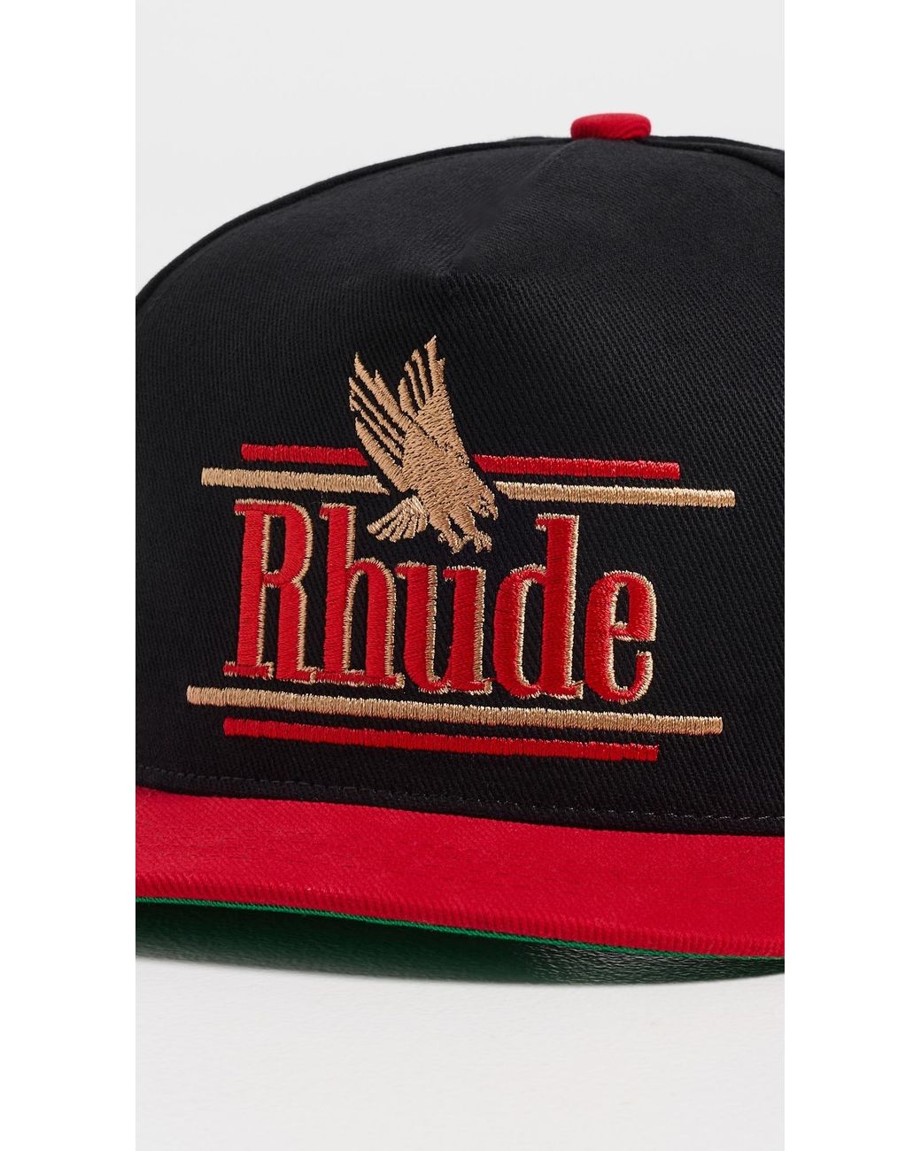 Rhude Black Rossa Structured Hat for men