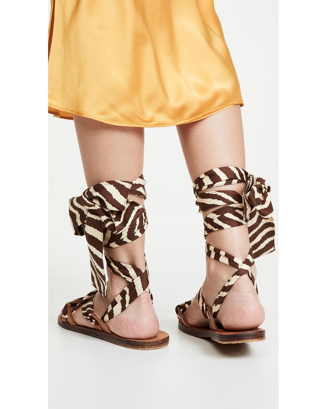 SAM EDELMAN Hampton Snakeskin Print Caged Heels Sandals Beige Jewel Leather $170